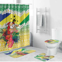 Personalised Malampa Joyeux Noel Bathroom Set Proud To Be a Ni-Van Sand Drawing Art - Polynesian Pride