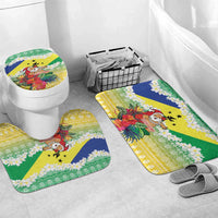 Personalised Malampa Joyeux Noel Bathroom Set Proud To Be a Ni-Van Sand Drawing Art - Polynesian Pride