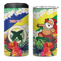 Personalised Malampa Joyeux Noel 4 in 1 Can Cooler Tumbler Proud To Be a Ni-Van Sand Drawing Art LT9 One Size: 16 oz Lime - Polynesian Pride