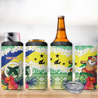 Personalised Malampa Joyeux Noel 4 in 1 Can Cooler Tumbler Proud To Be a Ni-Van Sand Drawing Art LT9 - Polynesian Pride