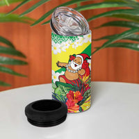Personalised Malampa Joyeux Noel 4 in 1 Can Cooler Tumbler Proud To Be a Ni-Van Sand Drawing Art LT9 - Polynesian Pride