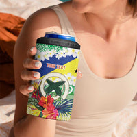 Personalised Malampa Joyeux Noel 4 in 1 Can Cooler Tumbler Proud To Be a Ni-Van Sand Drawing Art LT9 - Polynesian Pride
