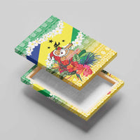 Personalised Malampa Joyeux Noel Canvas Wall Art Proud To Be a Ni-Van Sand Drawing Art - Polynesian Pride