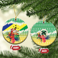 Personalised Malampa Joyeux Noel Ceramic Ornament Proud To Be a Ni-Van Sand Drawing Art - Polynesian Pride