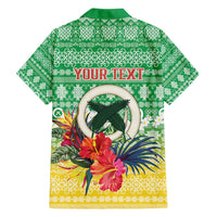 Personalised Malampa Joyeux Noel Family Matching Long Sleeve Bodycon Dress and Hawaiian Shirt Proud To Be a Ni-Van Sand Drawing Art - Polynesian Pride