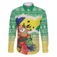 Personalised Malampa Joyeux Noel Family Matching Puletasi and Hawaiian Shirt Proud To Be a Ni-Van Sand Drawing Art - Polynesian Pride