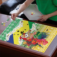 Personalised Malampa Joyeux Noel Puzzle Proud To Be a Ni-Van Sand Drawing Art LT9 - Polynesian Pride