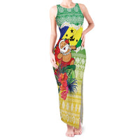 Personalised Malampa Joyeux Noel Tank Maxi Dress Proud To Be a Ni-Van Sand Drawing Art - Polynesian Pride