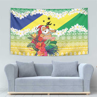 Personalised Malampa Joyeux Noel Tapestry Proud To Be a Ni-Van Sand Drawing Art LT9 - Polynesian Pride