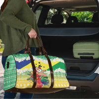 Personalised Malampa Joyeux Noel Travel Bag Proud To Be a Ni-Van Sand Drawing Art LT9 - Polynesian Pride