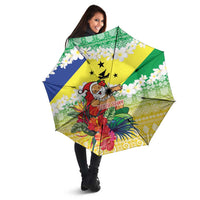 Personalised Malampa Joyeux Noel Umbrella Proud To Be a Ni-Van Sand Drawing Art LT9 - Polynesian Pride