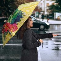Personalised Malampa Joyeux Noel Umbrella Proud To Be a Ni-Van Sand Drawing Art LT9 - Polynesian Pride