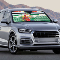 Personalised Penama Joyeux Noel Auto Sun Shade Proud To Be a Ni-Van Sand Drawing Art LT9 - Polynesian Pride