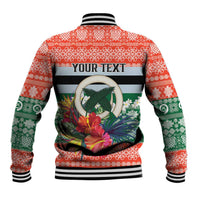 Personalised Penama Joyeux Noel Baseball Jacket Proud To Be a Ni-Van Sand Drawing Art LT9 - Polynesian Pride