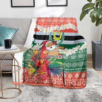 Personalised Penama Joyeux Noel Blanket Proud To Be a Ni-Van Sand Drawing Art - Polynesian Pride