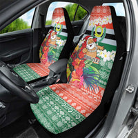Personalised Penama Joyeux Noel Car Seat Cover Proud To Be a Ni-Van Sand Drawing Art - Polynesian Pride