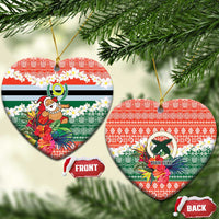 Personalised Penama Joyeux Noel Ceramic Ornament Proud To Be a Ni-Van Sand Drawing Art - Polynesian Pride