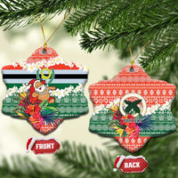 Personalised Penama Joyeux Noel Ceramic Ornament Proud To Be a Ni-Van Sand Drawing Art - Polynesian Pride