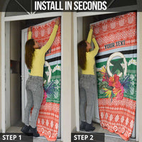 Personalised Penama Joyeux Noel Door Cover Proud To Be a Ni-Van Sand Drawing Art LT9 - Polynesian Pride