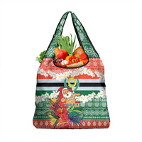 Personalised Penama Joyeux Noel Grocery Bag Proud To Be a Ni-Van Sand Drawing Art LT9 1-pack One Size Red - Polynesian Pride