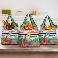 Personalised Penama Joyeux Noel Grocery Bag Proud To Be a Ni-Van Sand Drawing Art LT9 3-pack One Size Red - Polynesian Pride