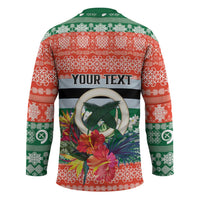 Personalised Penama Joyeux Noel Hockey Jersey Proud To Be a Ni-Van Sand Drawing Art LT9 - Polynesian Pride