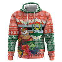 Personalised Penama Joyeux Noel Hoodie Proud To Be a Ni-Van Sand Drawing Art - Polynesian Pride