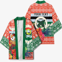 Personalised Penama Joyeux Noel Kimono Proud To Be a Ni-Van Sand Drawing Art - Polynesian Pride