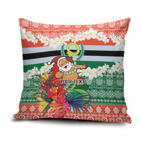 Personalised Penama Joyeux Noel Pillow Cover Proud To Be a Ni-Van Sand Drawing Art LT9 Red - Polynesian Pride