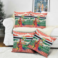 Personalised Penama Joyeux Noel Pillow Cover Proud To Be a Ni-Van Sand Drawing Art LT9 - Polynesian Pride