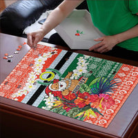 Personalised Penama Joyeux Noel Puzzle Proud To Be a Ni-Van Sand Drawing Art LT9 - Polynesian Pride