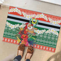 Personalised Penama Joyeux Noel Rubber Doormat Proud To Be a Ni-Van Sand Drawing Art LT9 - Polynesian Pride