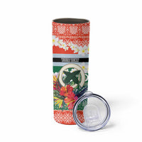 Personalised Penama Joyeux Noel Skinny Tumbler Proud To Be a Ni-Van Sand Drawing Art LT9 - Polynesian Pride