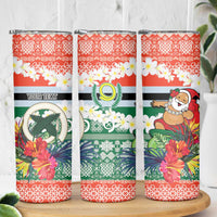 Personalised Penama Joyeux Noel Skinny Tumbler Proud To Be a Ni-Van Sand Drawing Art LT9 - Polynesian Pride