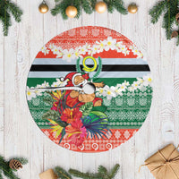 Penama Joyeux Noel Tree Skirt Proud To Be a Ni-Van Sand Drawing Art LT9 Casual Red - Polynesian Pride