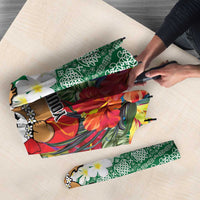 Personalised Penama Joyeux Noel Umbrella Proud To Be a Ni-Van Sand Drawing Art LT9 - Polynesian Pride