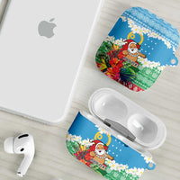 Personalised Sanma Joyeux Noel AirPods Case Proud To Be a Ni-Van Sand Drawing Art - Polynesian Pride