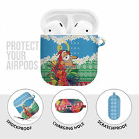 Personalised Sanma Joyeux Noel AirPods Case Proud To Be a Ni-Van Sand Drawing Art - Polynesian Pride