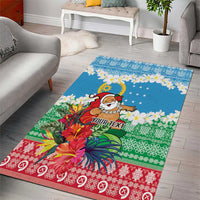 Personalised Sanma Joyeux Noel Area Rug Proud To Be a Ni-Van Sand Drawing Art - Polynesian Pride