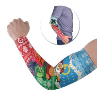 Personalised Sanma Joyeux Noel Arm Sleeves Proud To Be a Ni-Van Sand Drawing Art - Polynesian Pride