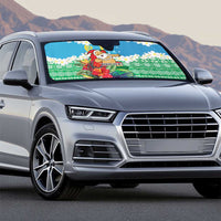Personalised Sanma Joyeux Noel Auto Sun Shade Proud To Be a Ni-Van Sand Drawing Art LT9 - Polynesian Pride
