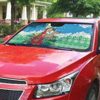 Personalised Sanma Joyeux Noel Auto Sun Shade Proud To Be a Ni-Van Sand Drawing Art LT9 - Polynesian Pride