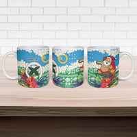 Personalised Sanma Joyeux Noel Ceramic Mug Proud To Be a Ni-Van Sand Drawing Art LT9 - Polynesian Pride