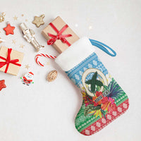 Personalised Sanma Joyeux Noel Christmas Stocking Proud To Be a Ni-Van Sand Drawing Art - Polynesian Pride