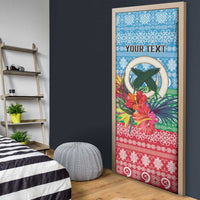 Personalised Sanma Joyeux Noel Door Cover Proud To Be a Ni-Van Sand Drawing Art LT9 - Polynesian Pride