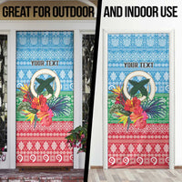 Personalised Sanma Joyeux Noel Door Cover Proud To Be a Ni-Van Sand Drawing Art LT9 - Polynesian Pride