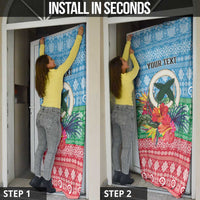 Personalised Sanma Joyeux Noel Door Cover Proud To Be a Ni-Van Sand Drawing Art LT9 - Polynesian Pride