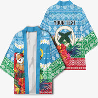 Personalised Sanma Joyeux Noel Kimono Proud To Be a Ni-Van Sand Drawing Art - Polynesian Pride