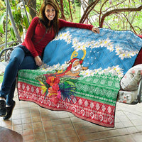 Personalised Sanma Joyeux Noel Quilt Proud To Be a Ni-Van Sand Drawing Art - Polynesian Pride