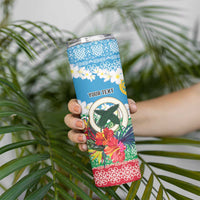 Personalised Sanma Joyeux Noel Skinny Tumbler Proud To Be a Ni-Van Sand Drawing Art LT9 - Polynesian Pride